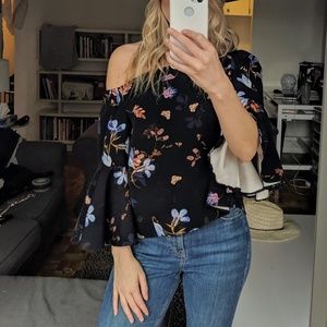 Topshop off the shoulder blouse